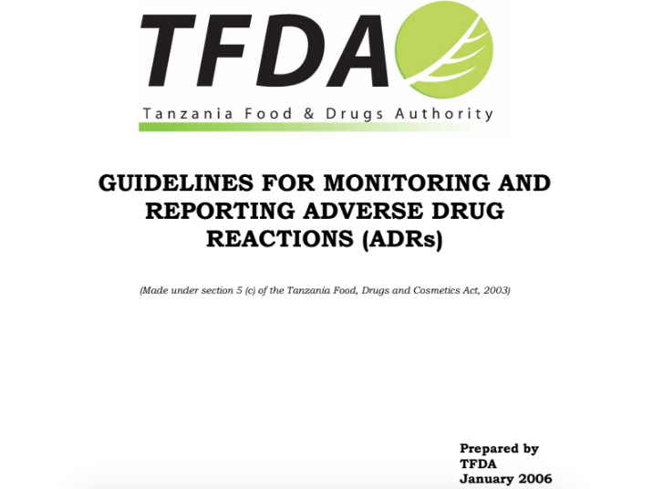 GUIDELINES FOR MONITORING AND REPORTING ADVERSE DRUG REACTIONS (ADRs)